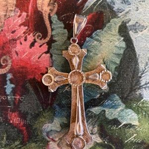 .925 Stamped Silver Cross